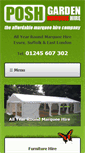 Mobile Screenshot of poshgardenmarqueehire.co.uk